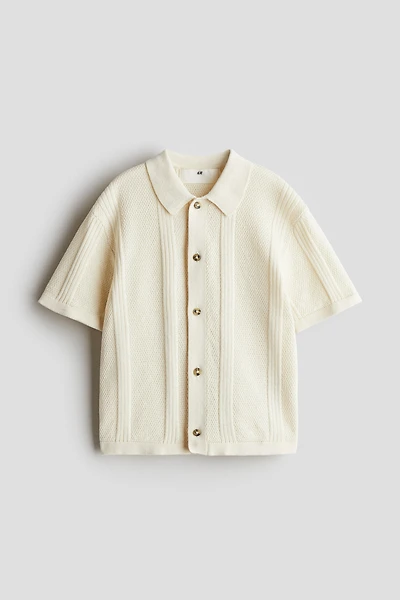 Chemise en tricot texturé