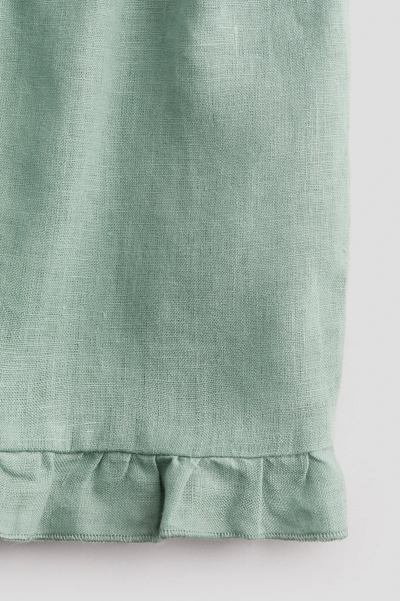 Ruffled Linen Shorts