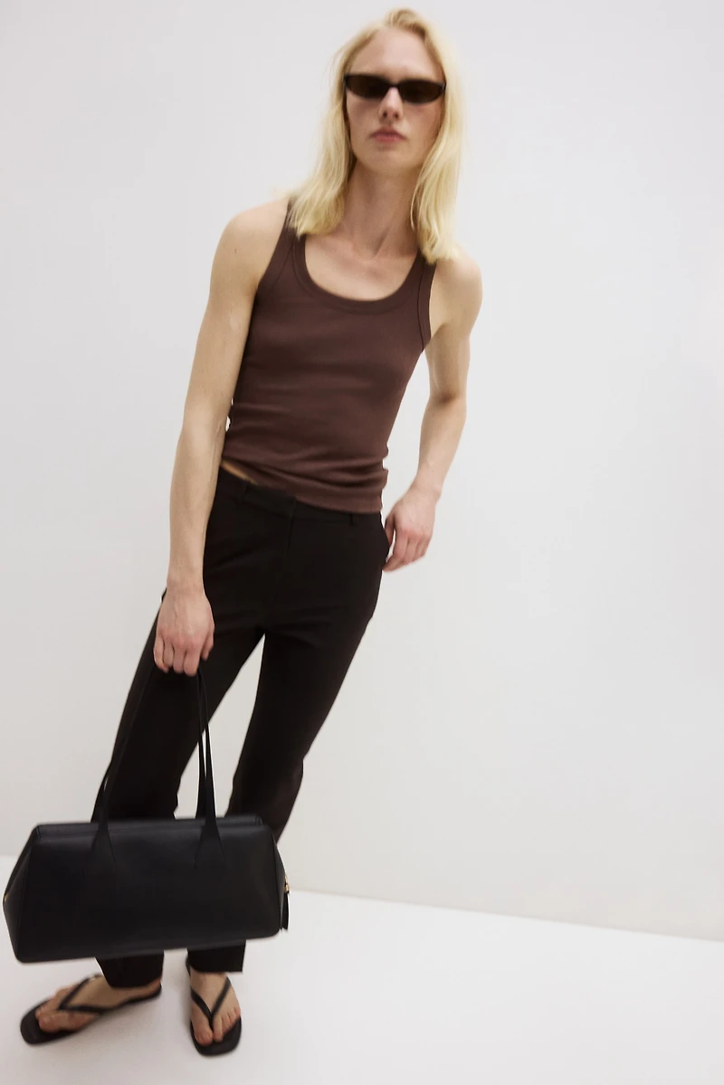 Cooling Slim-Fit Ribbed Tank Top