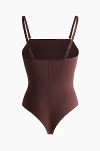 Maillot Tanga légèrement gainant en microfibre