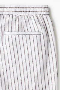 Relaxed-Fit Linen-Blend Pants