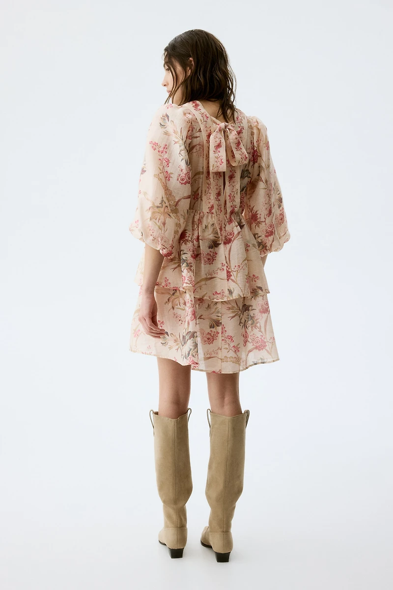 Robe MAMA en lin mélangé