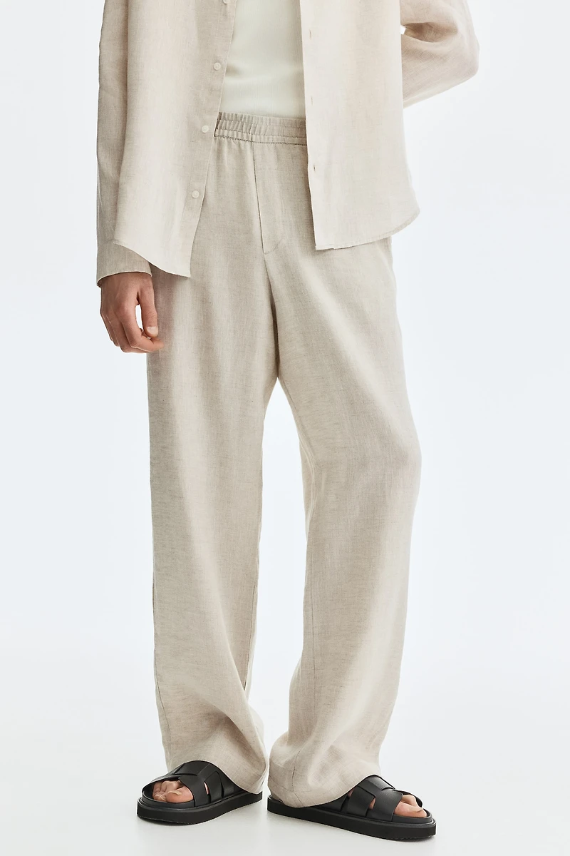Loose-Fit Linen Pants