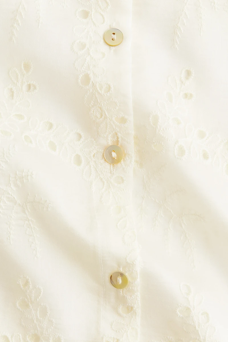 Eyelet-Embroidered Shirt
