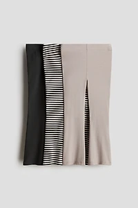 3-pack Flared Cotton Leggings