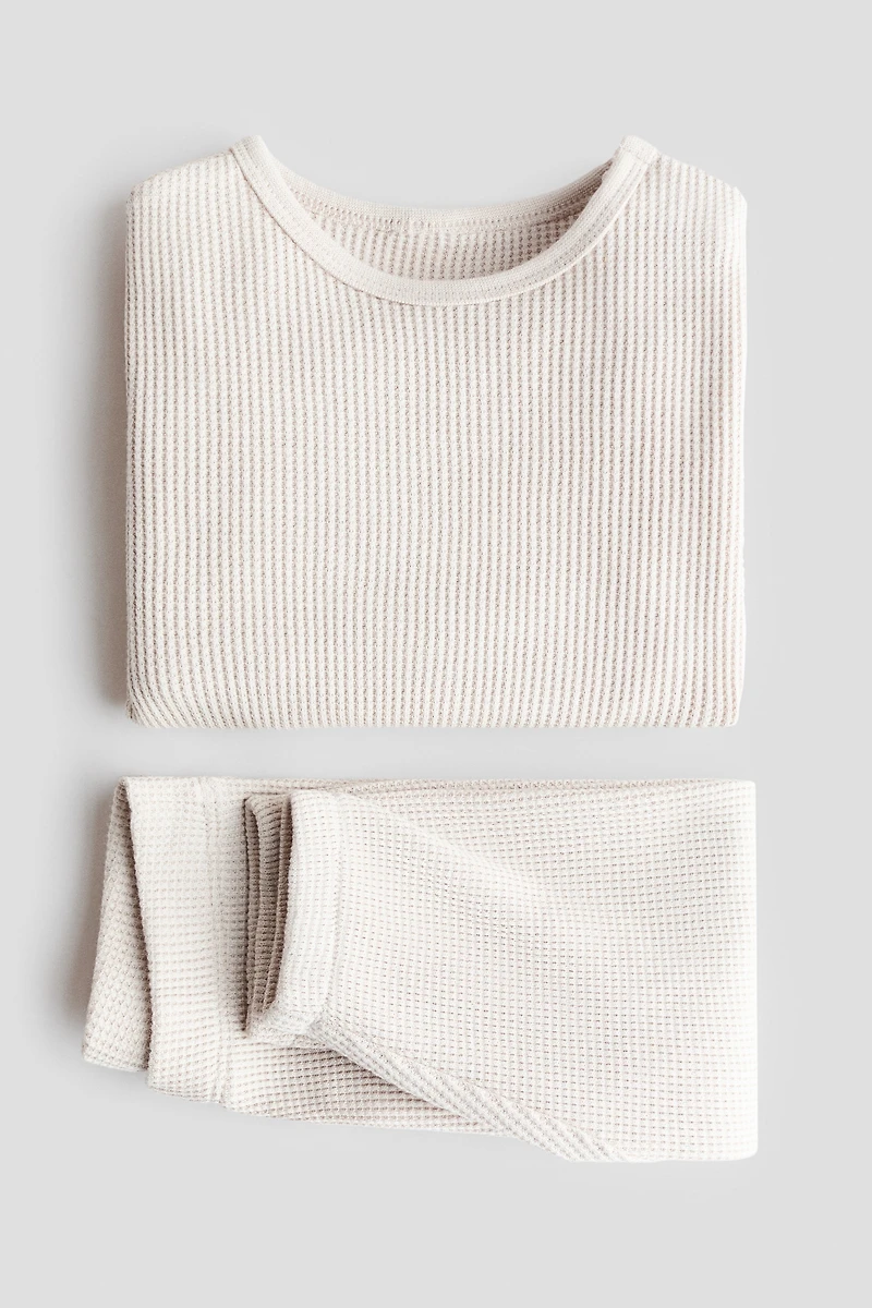 2-Piece Waffled Cotton Set
