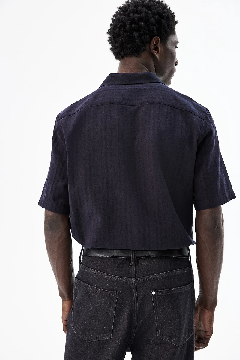 Regular-Fit Linen-Blend Resort Shirt