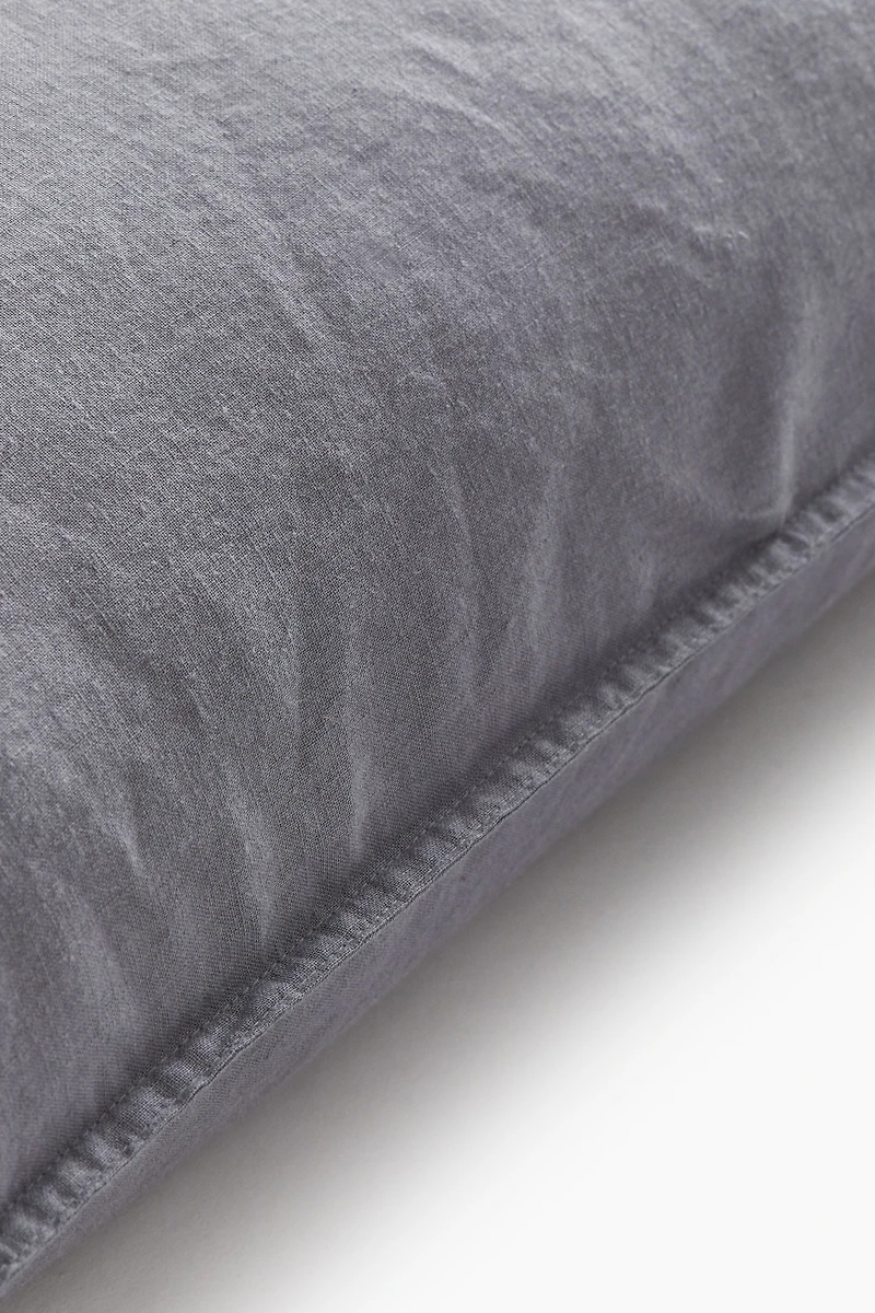 Washed Linen-blend Pillowcase