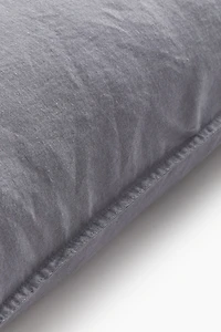 Washed Linen-blend Pillowcase