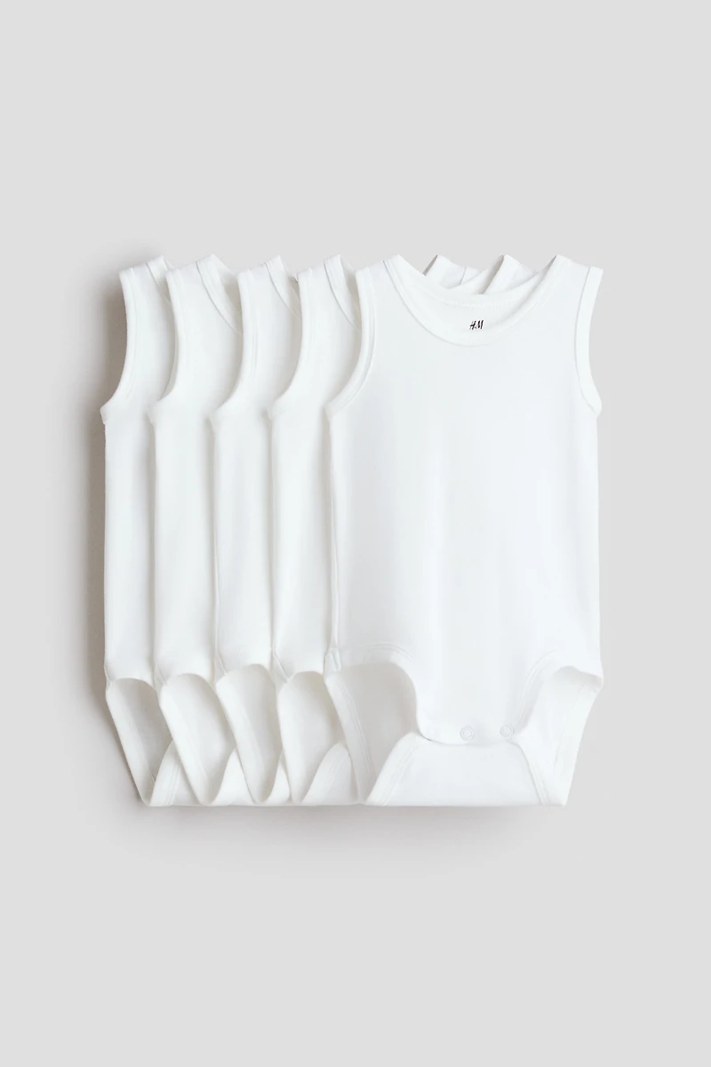 5-pack cotton bodysuits
