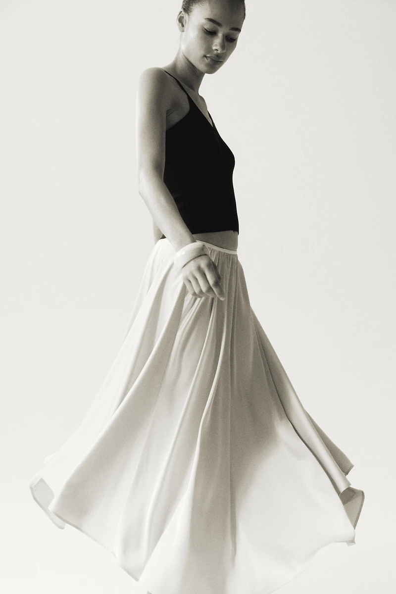 Satin Maxi Skirt