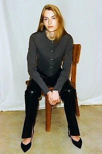 Fine-Knit Cardigan