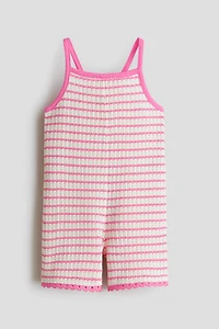 Pointelle-Knit Jumpsuit