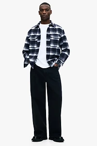 Regular-Fit Flannel Overshirt