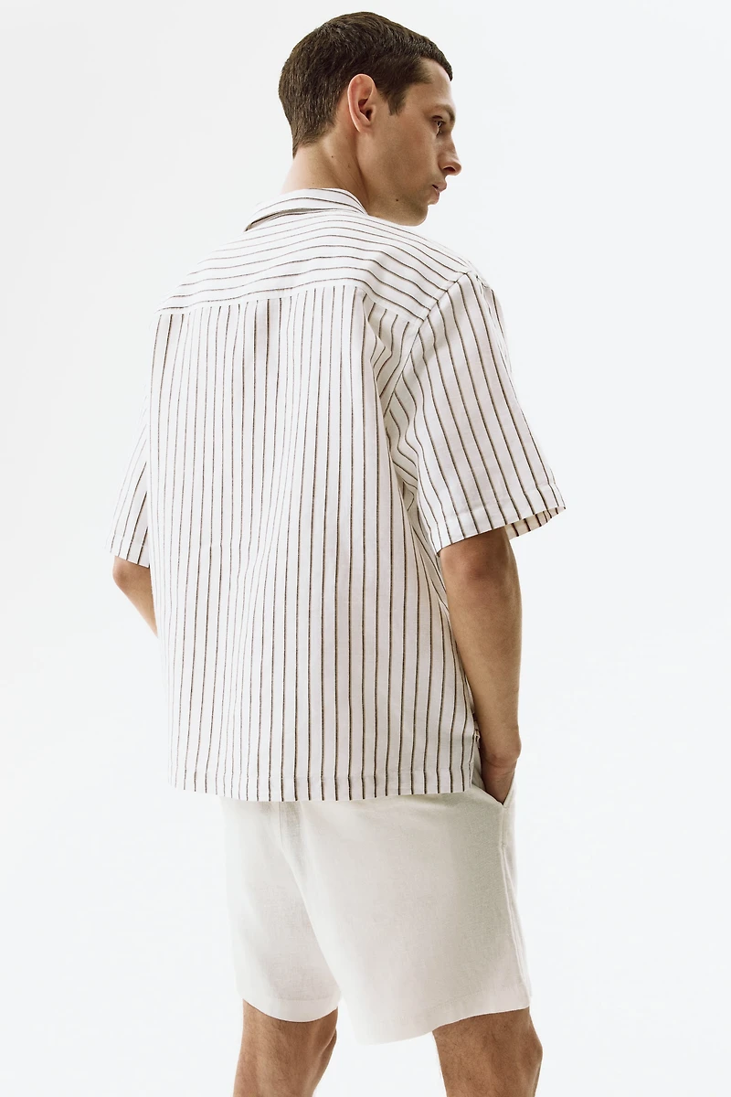 Relaxed-Fit Linen-Blend Shorts