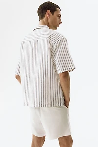 Relaxed-Fit Linen-Blend Shorts