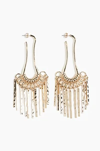 Fringed Dangle Earrings