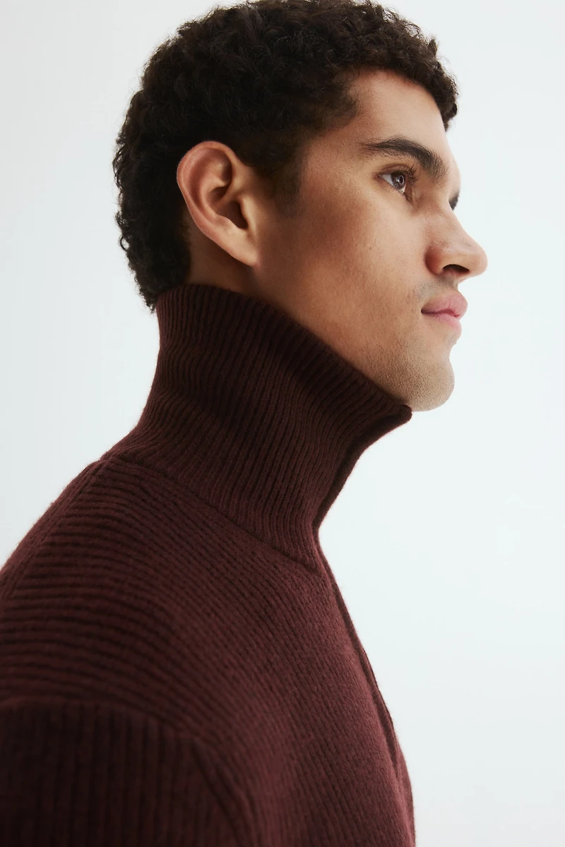 Regular-Fit Half-Zip Sweater