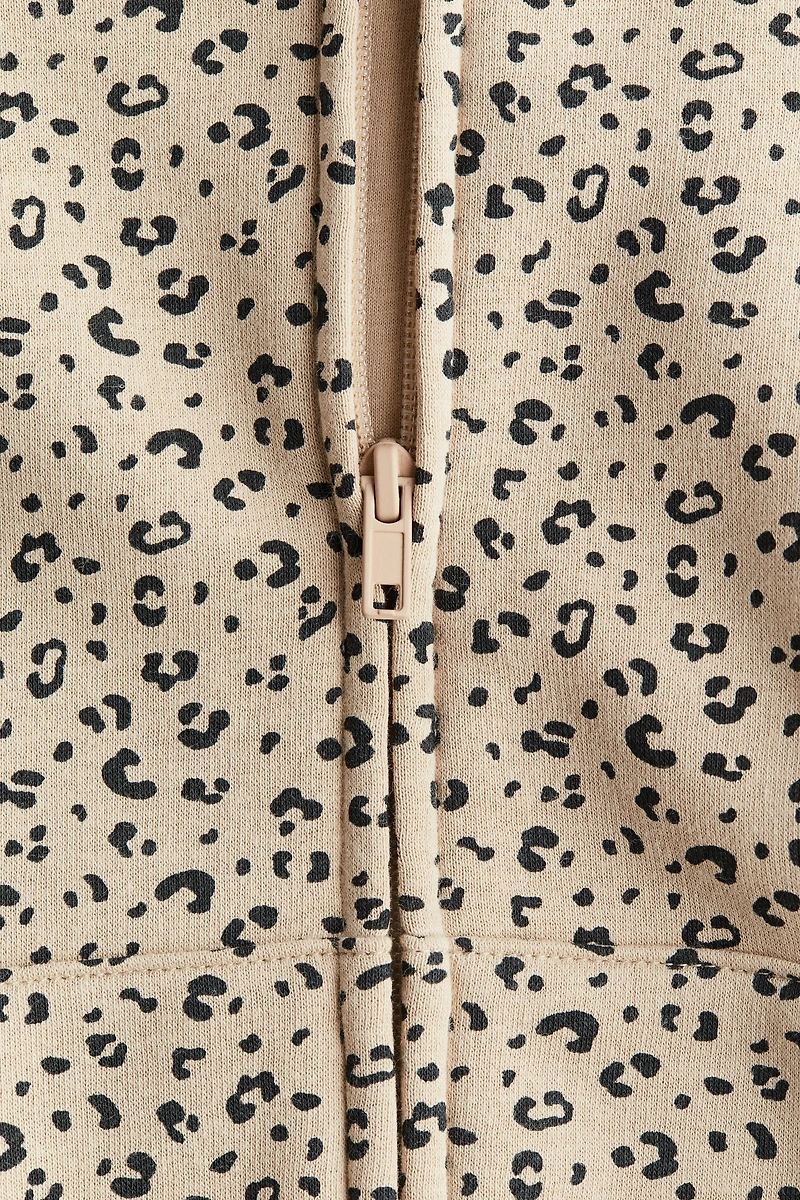 Oversized zip-through hoodie