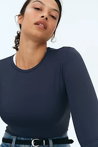 Long-sleeved Microfiber Top