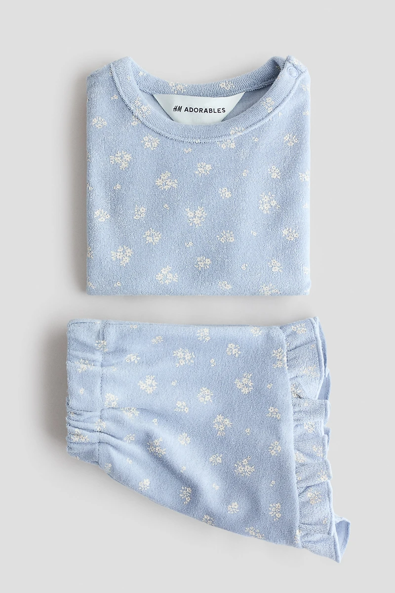 2-Piece Printed Terry Set