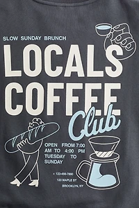 Sweatshirt with Text Motif