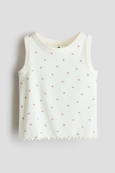 Ribbed Cotton Tank Top