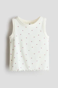 Ribbed Cotton Tank Top