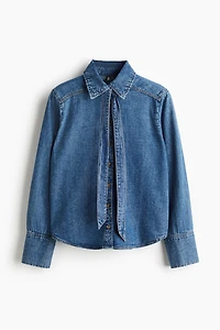 Blouse en denim avec boucle