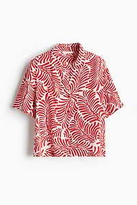 Chemise en viscose froissée