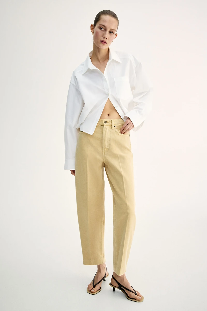 Barrel High Ankle Jeans
