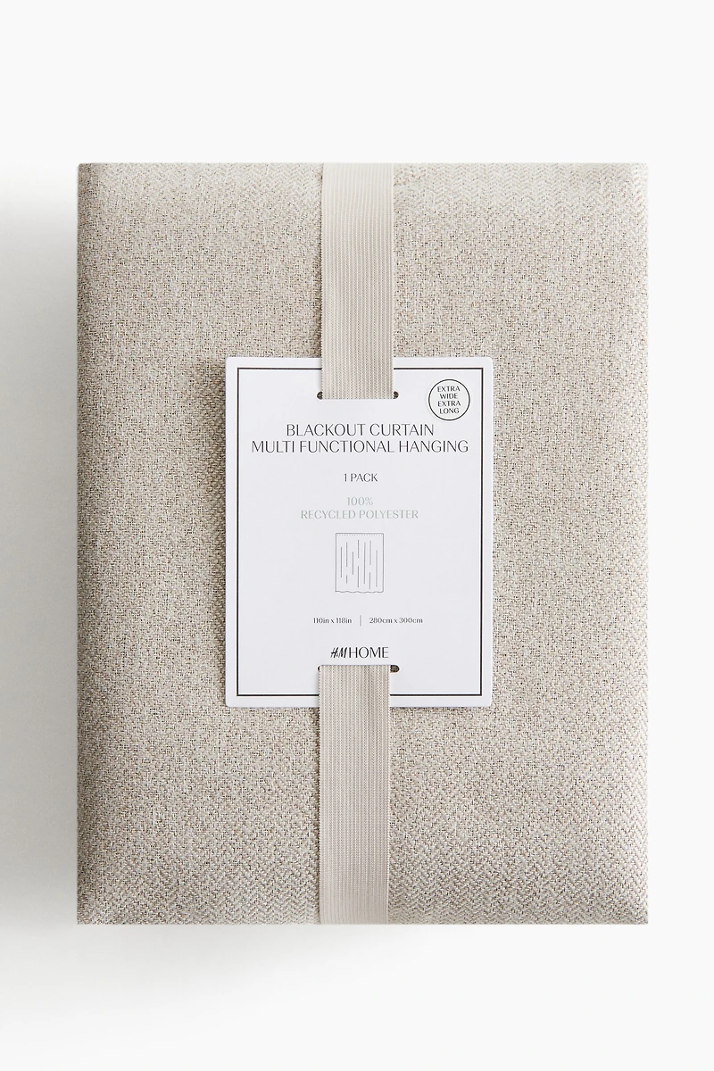 Single-Pack Wide Long Blackout Curtain Panel