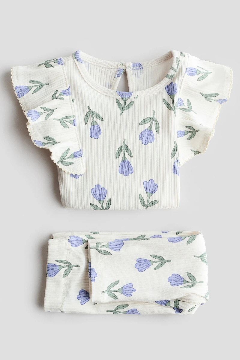 2-Piece Printed Cotton Set