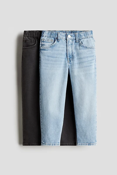 Lot de 2 jeans Coupe Flottante Effilés