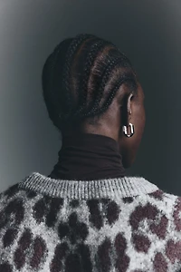 Jacquard-Knit Sweater