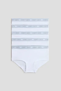 Lot de 5 culottes garçonnes en coton