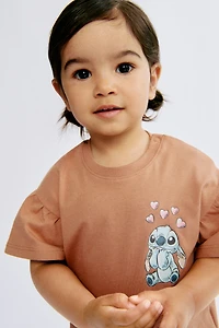 Cotton Top with Printed Motif