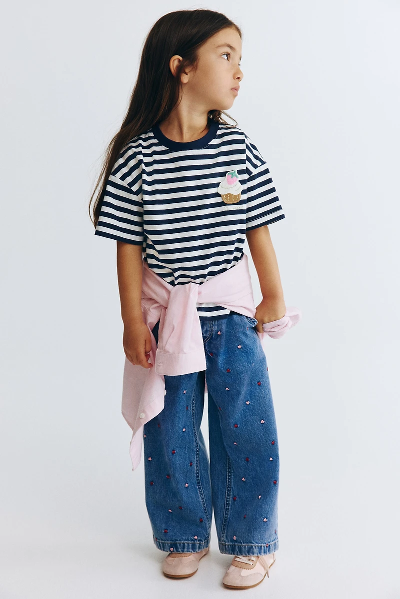 Appliquéd Cotton T-Shirt