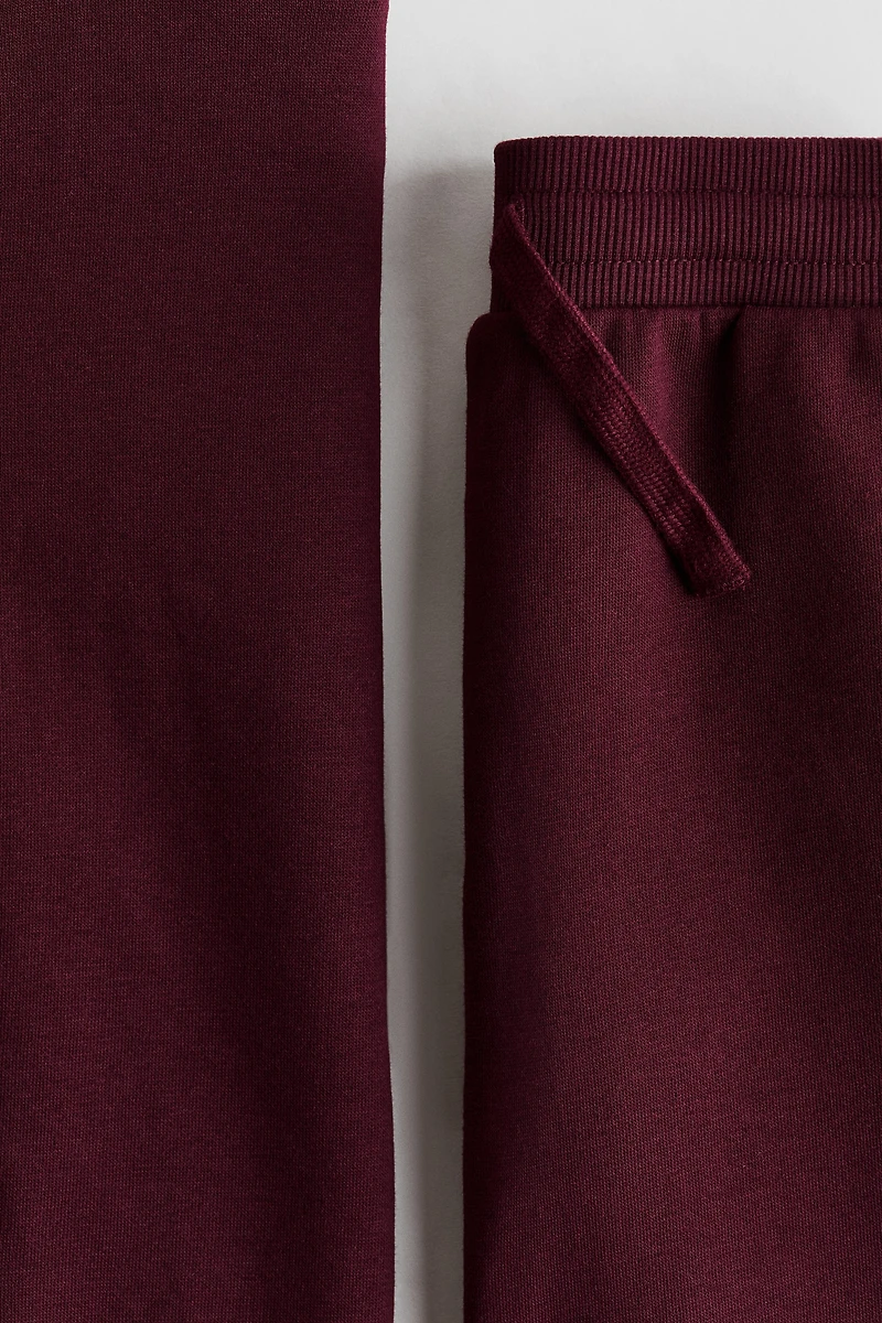 2-Piece Brushed-Inside Sweatshirt and Joggers Set
