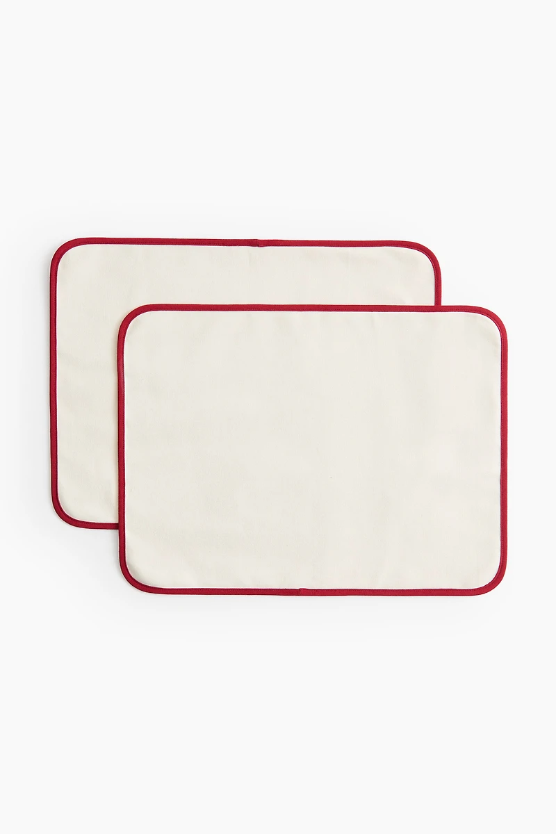 Lot de 2 napperons hydrofuges