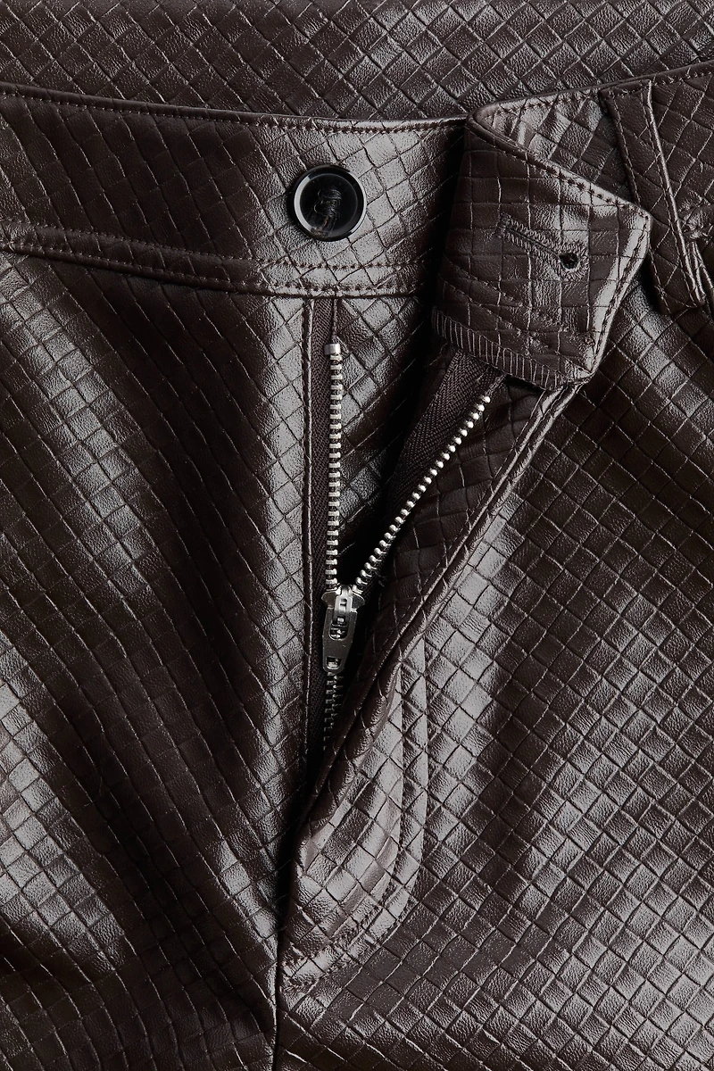 Pantalon en tissu enduit