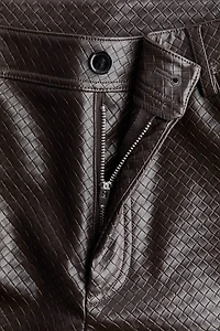 Pantalon en tissu enduit