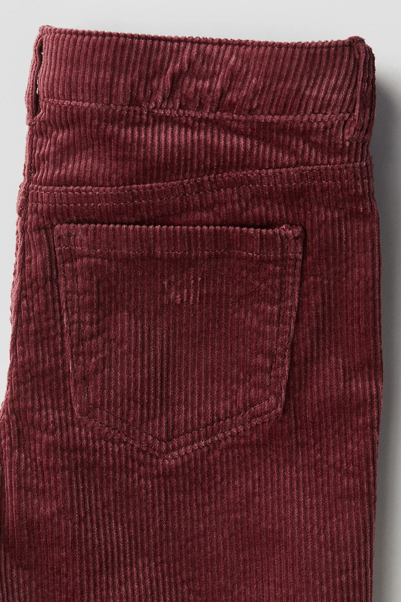 Wide-Leg Corduroy Pants