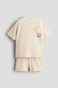 2-Piece Textured Jersey Set