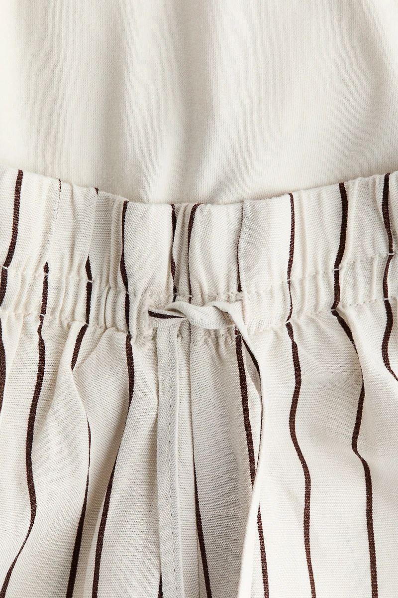 Pantalon MAMA à cordon en lin mélangé