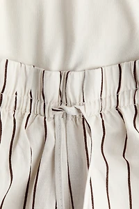 Pantalon MAMA à cordon en lin mélangé
