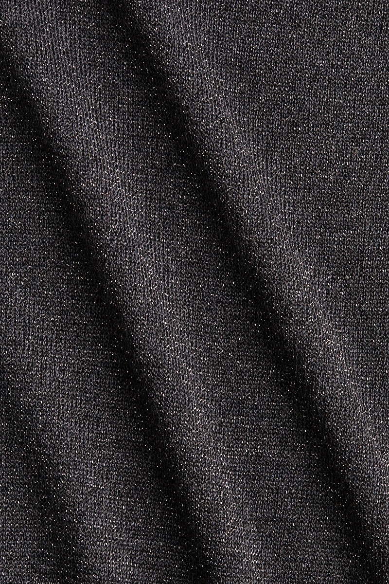 Fine-Knit Glittery Top