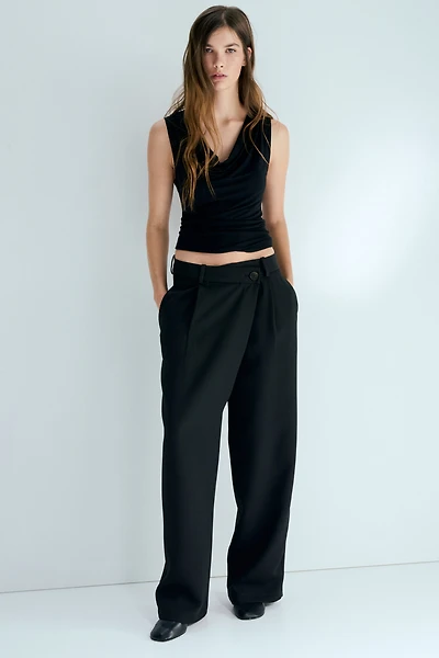 Wrapover Dress Pants
