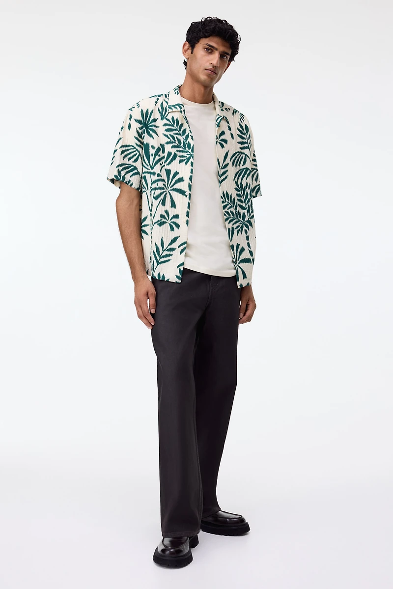 Regular-Fit Textured Resort Shirt