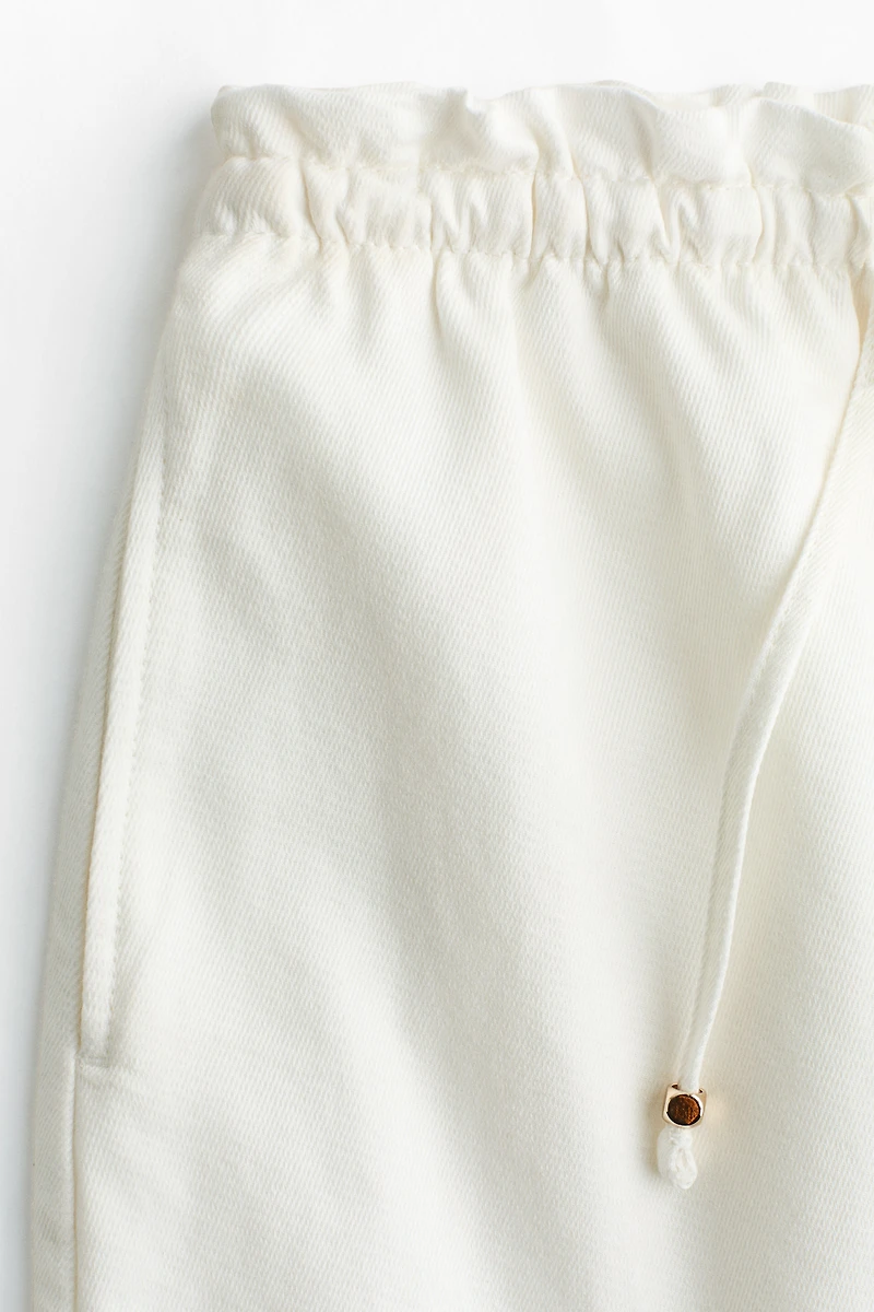 Denim Drawstring Shorts